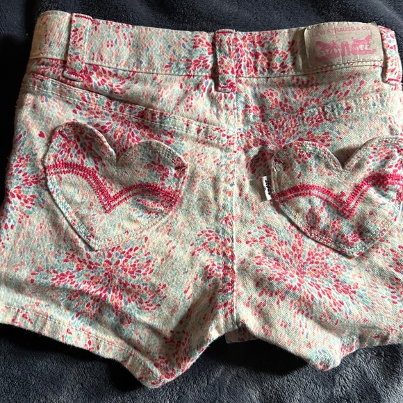 Levi's Girls Shorty Short Denim Shorts - Picture 2 of 2